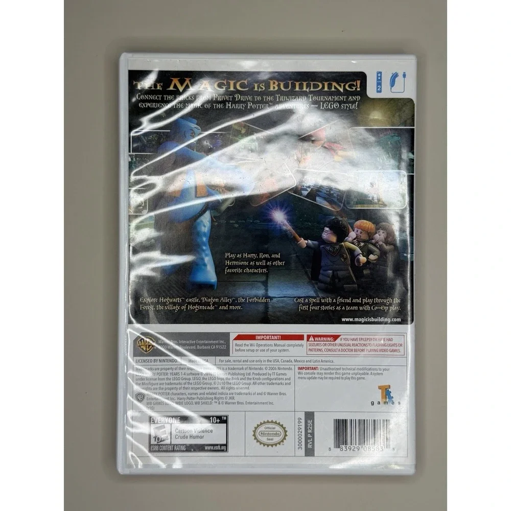 Harry Potter Years 1-4 Nintendo Wii Complete With Manual
